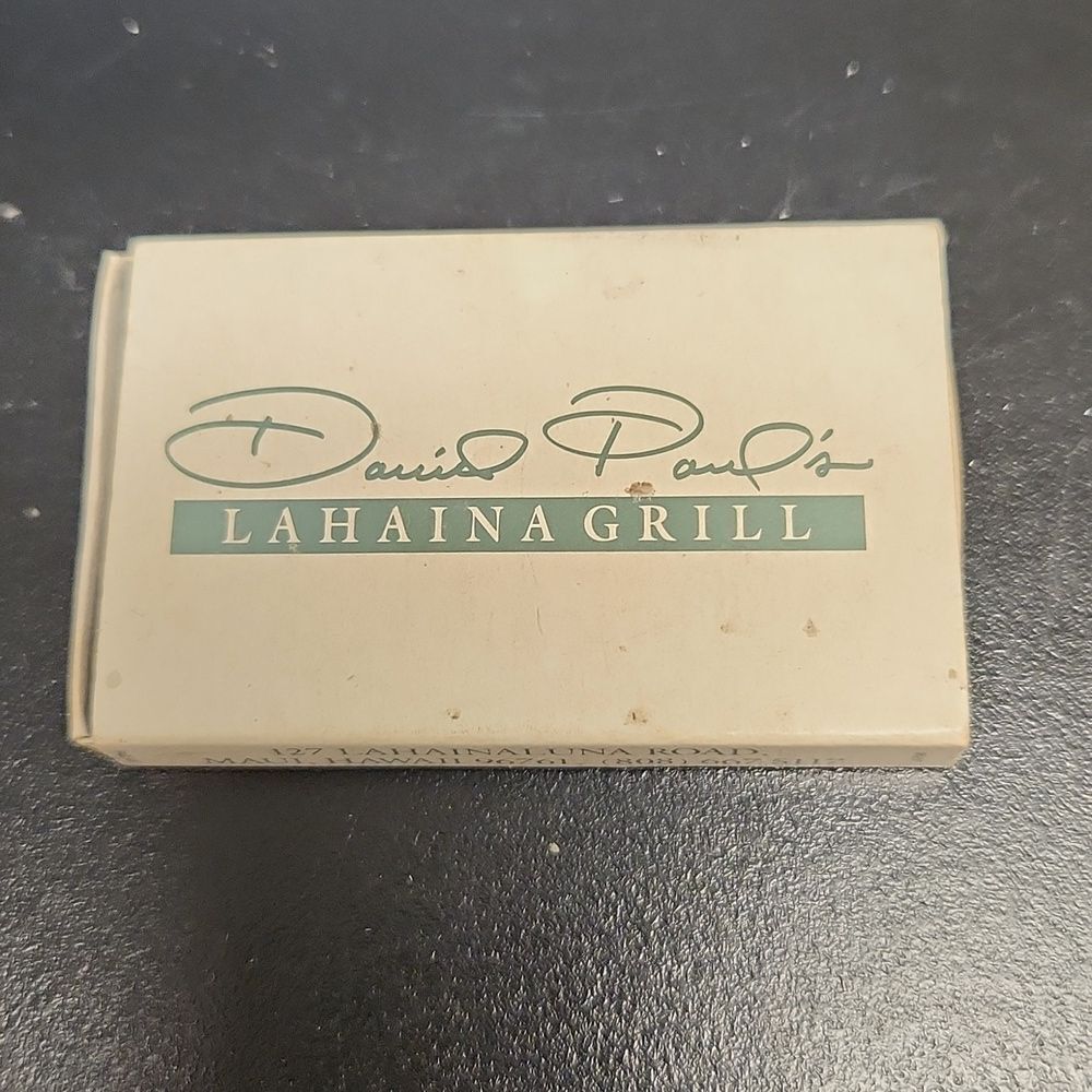 David Paul's Lahaina Grill Matchbox
